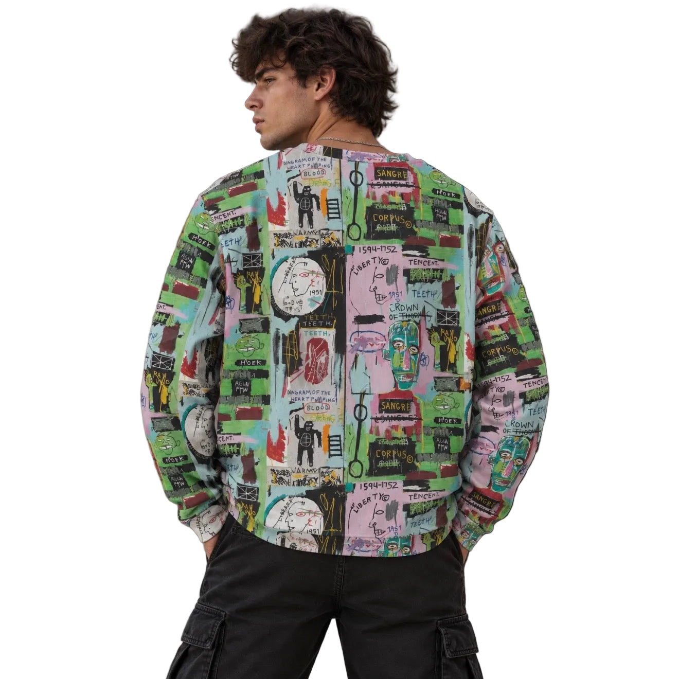 Graffiti Artwork Printed Premium Streetwear Crewneck Sweatshirt