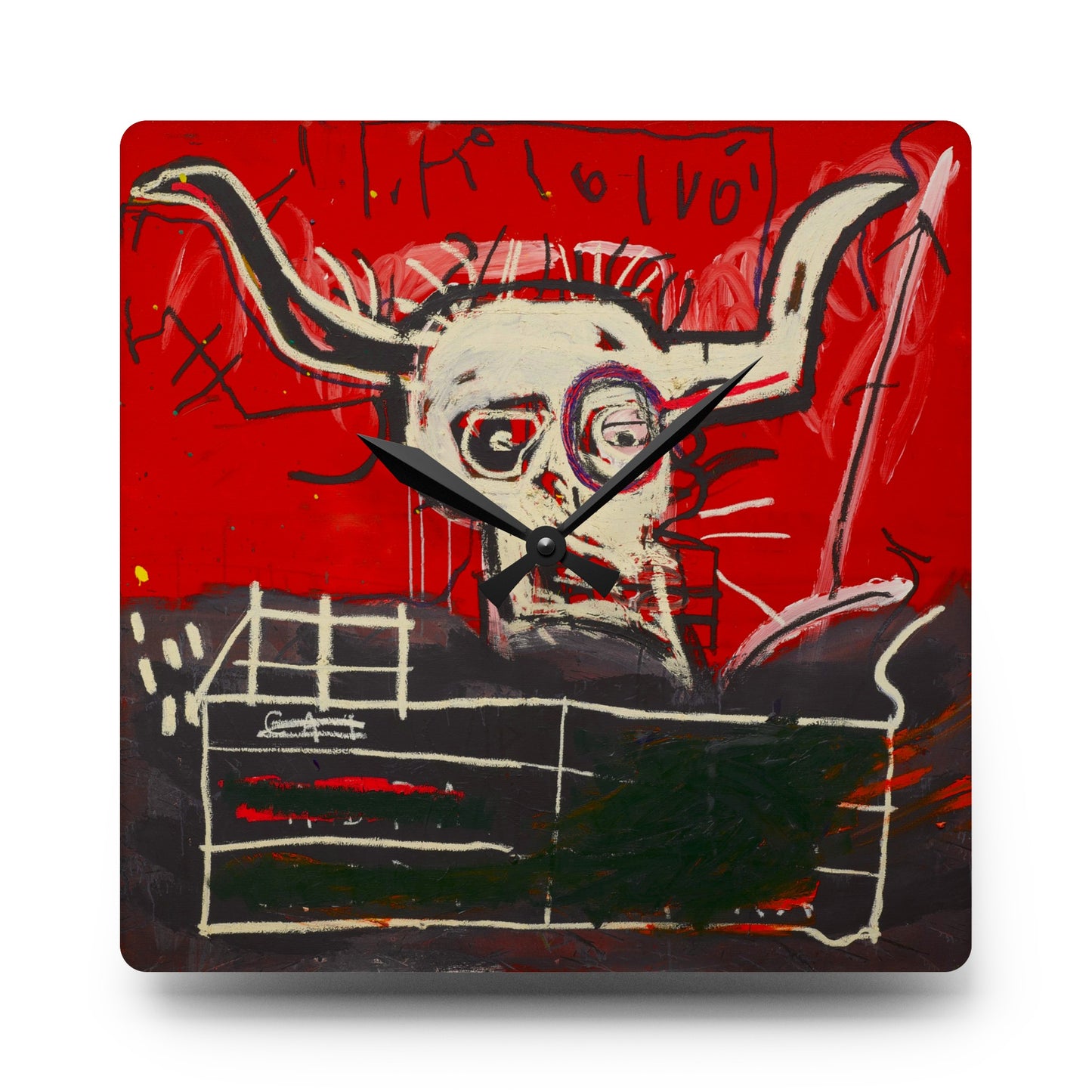 Jean-Michel Basquiat "La Cabra" Artwork Acrylic Wall Clock