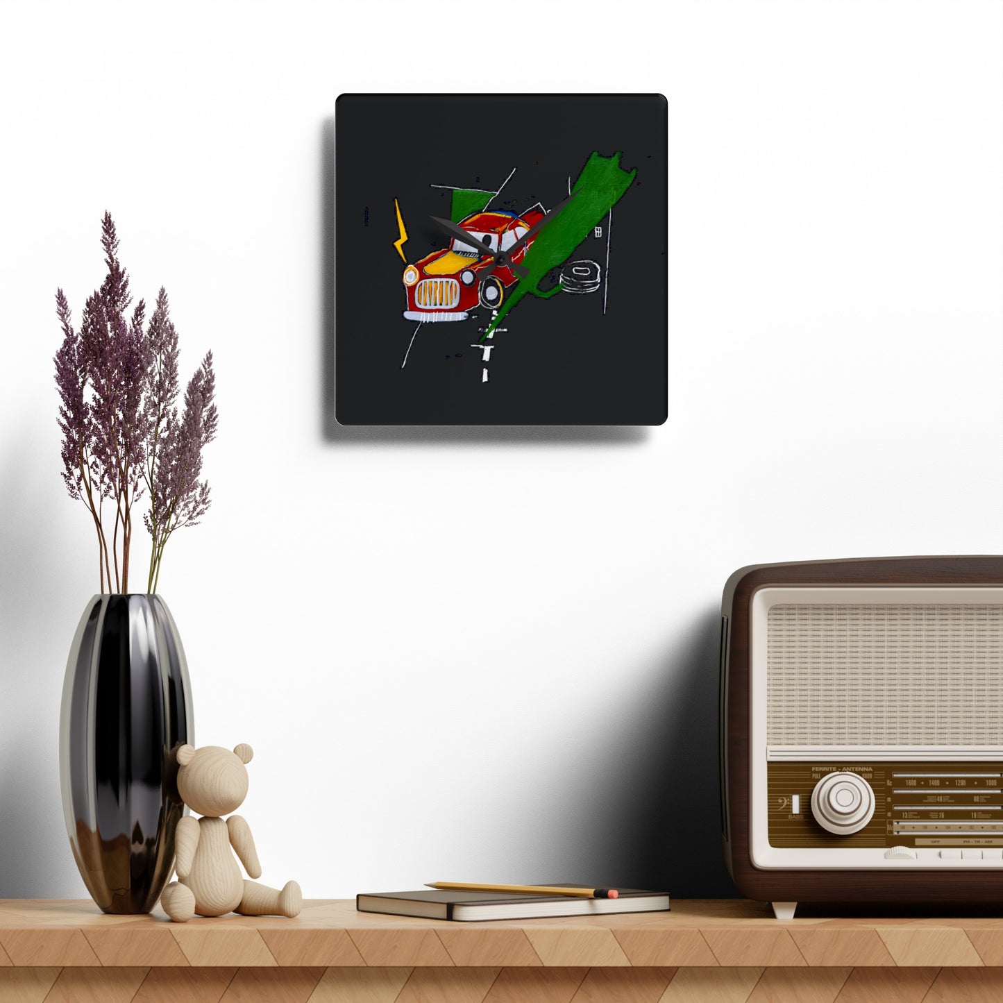 Jean-Michel Basquiat "Untitled" Artwork Acrylic Wall Clock