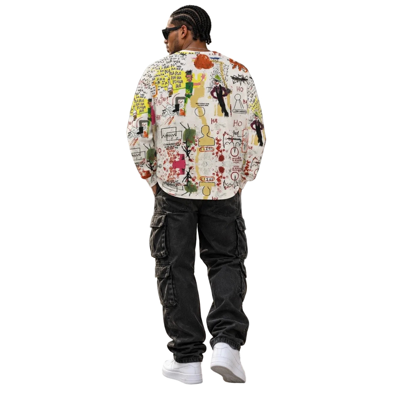 Graffiti Artwork Printed Premium Streetwear Crewneck Sweatshirt