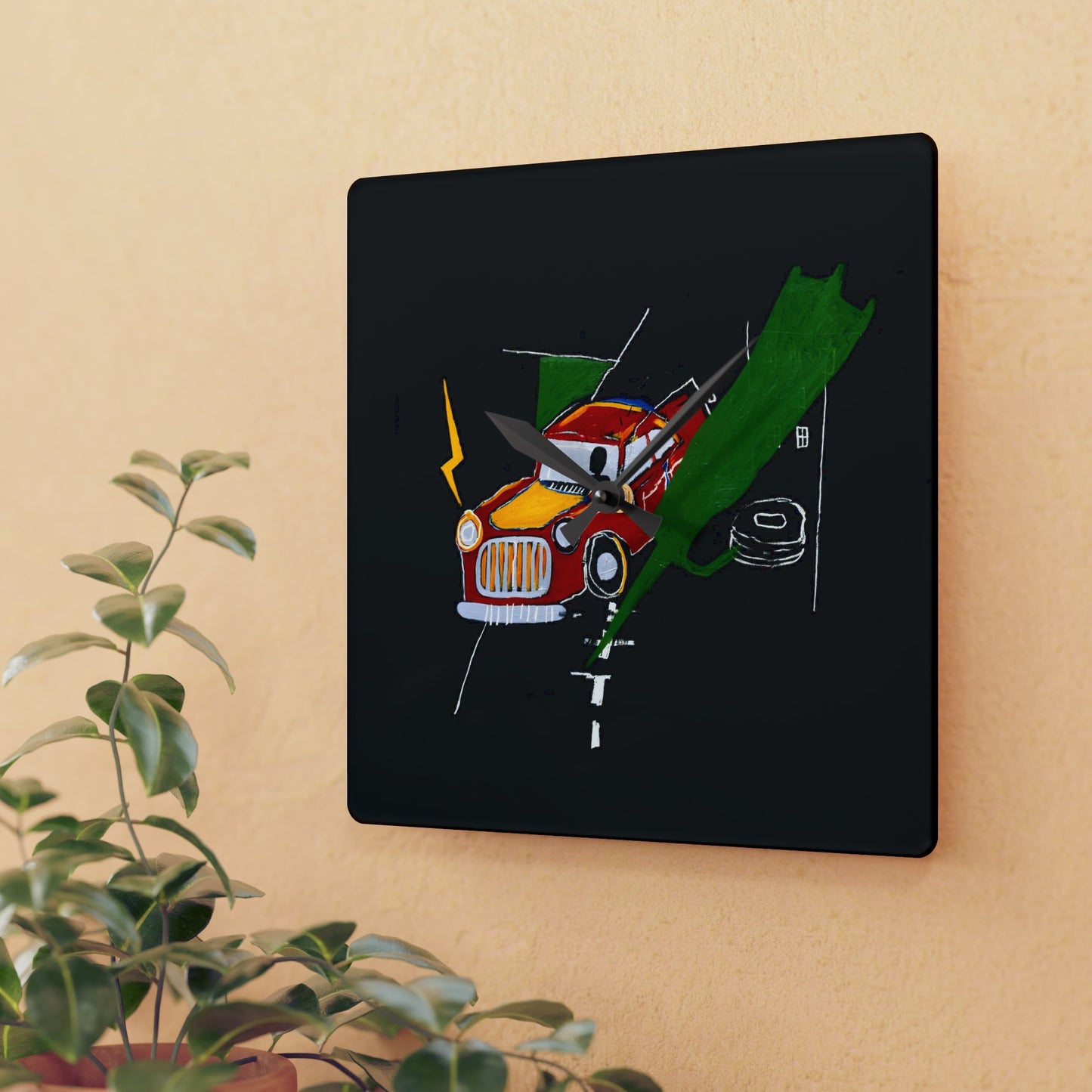 Jean-Michel Basquiat "Untitled" Artwork Acrylic Wall Clock