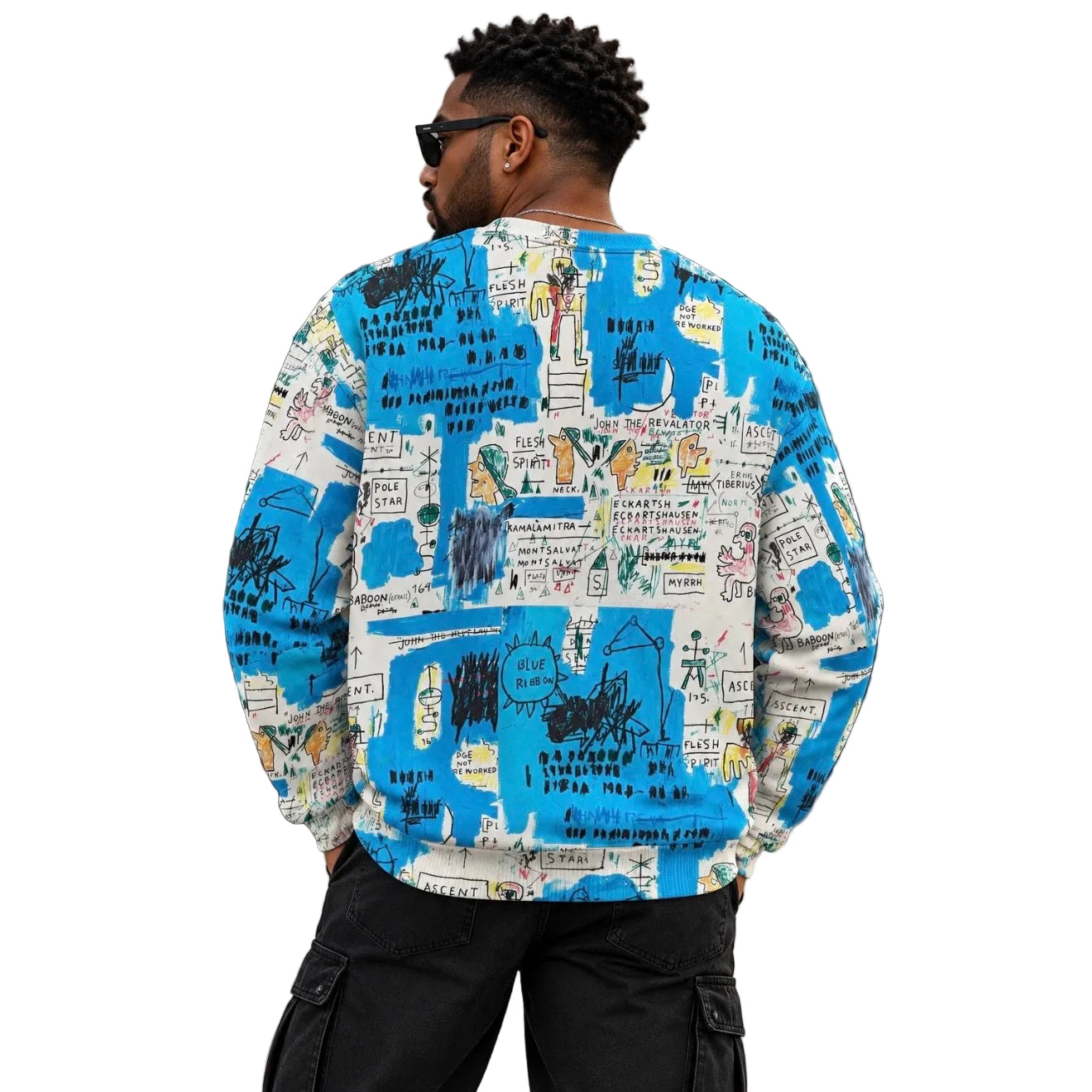 Graffiti Artwork Printed Premium Streetwear Crewneck Sweatshirt