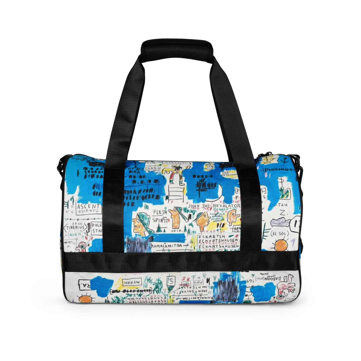 Jean-Michel Basquiat "Ascent" Artwork Gym Bag