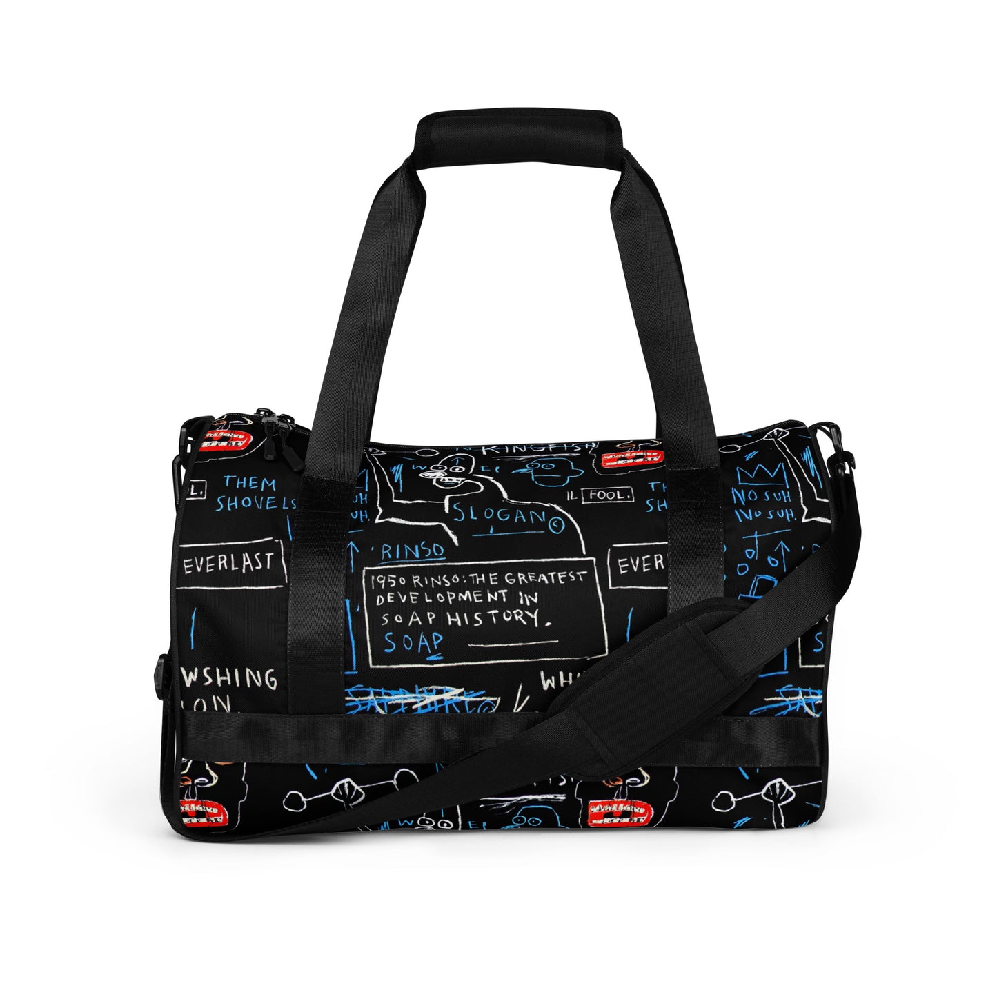 Jean-Michel Basquiat "Rinso" Artwork Gym Bag