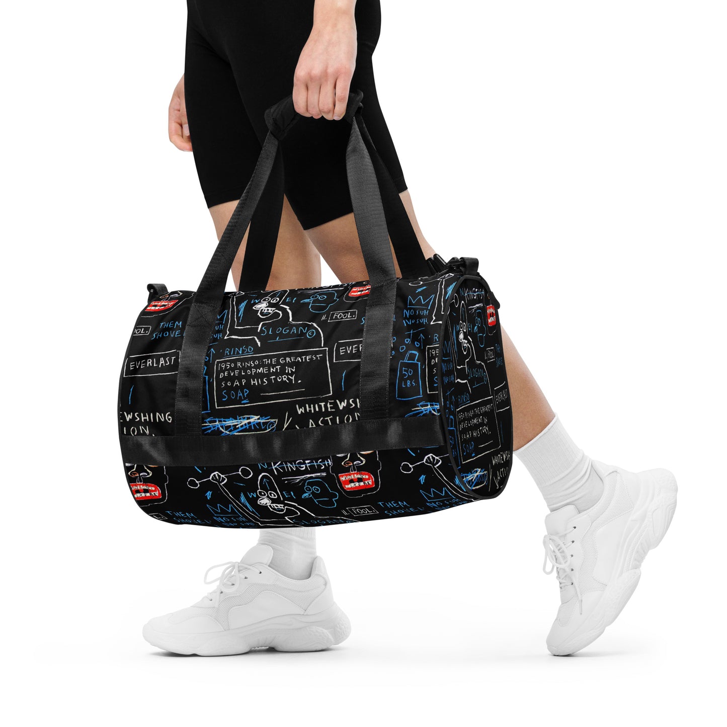 Jean-Michel Basquiat "Rinso" Artwork Gym Bag