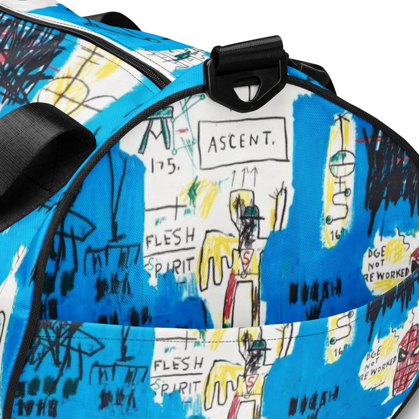 Jean-Michel Basquiat "Ascent" Artwork Gym Bag