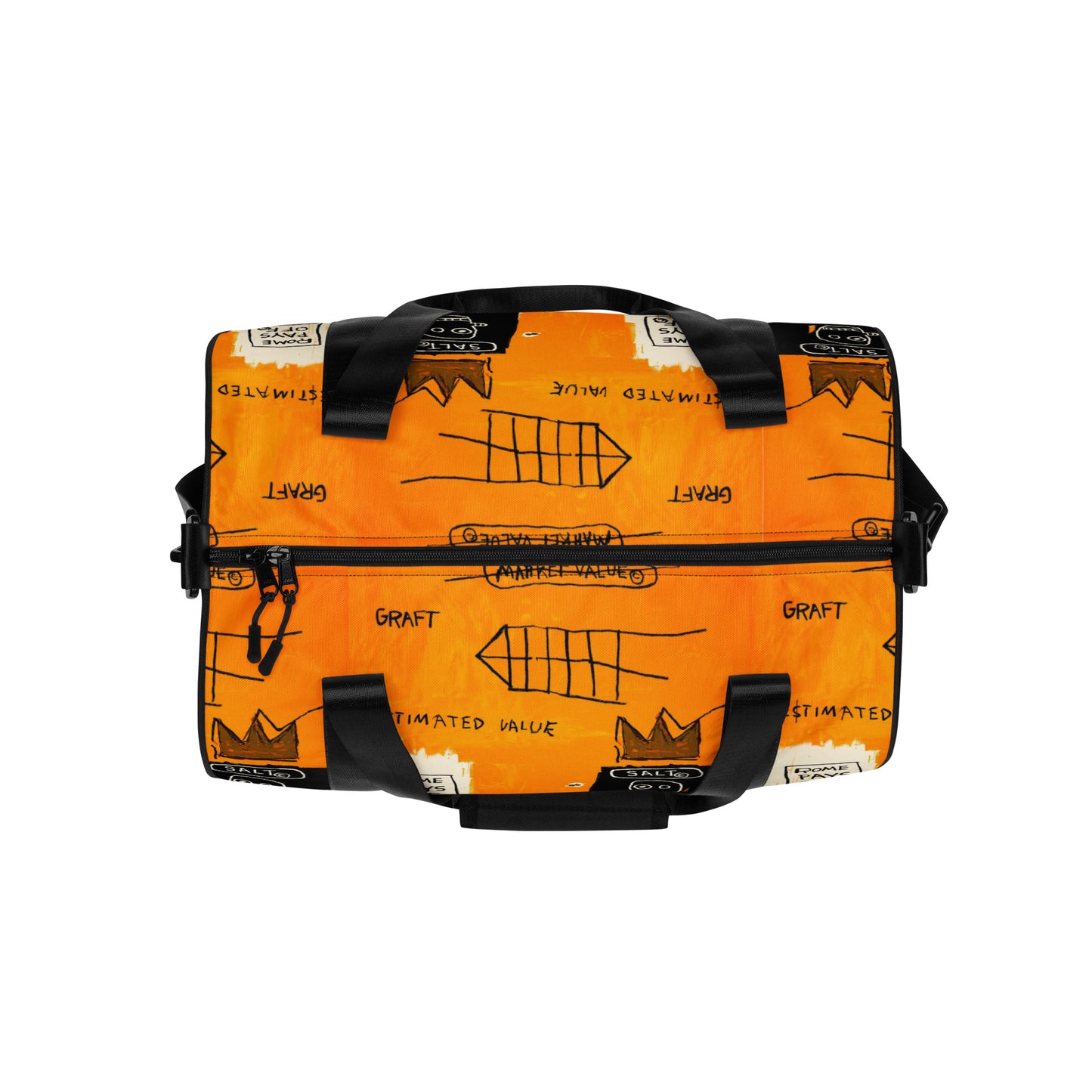 Jean-Michel Basquiat "Rome Pays Off" Artwork Gym Bag