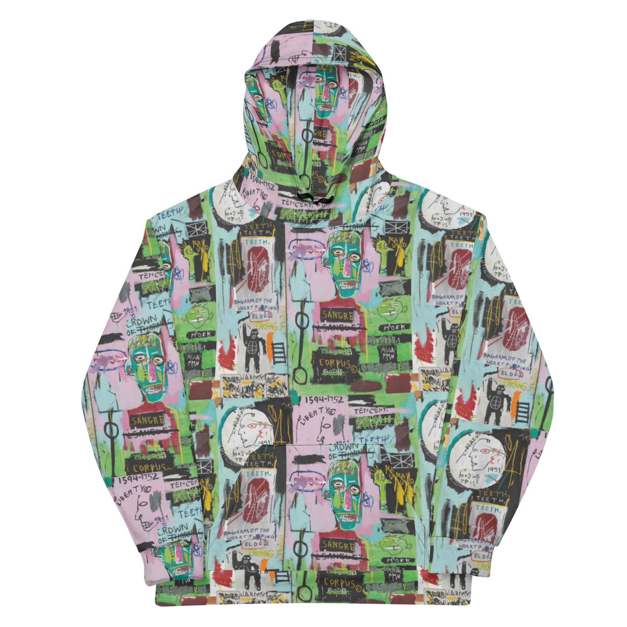 Basquiat pigment dyed hoodie sweatshirt online