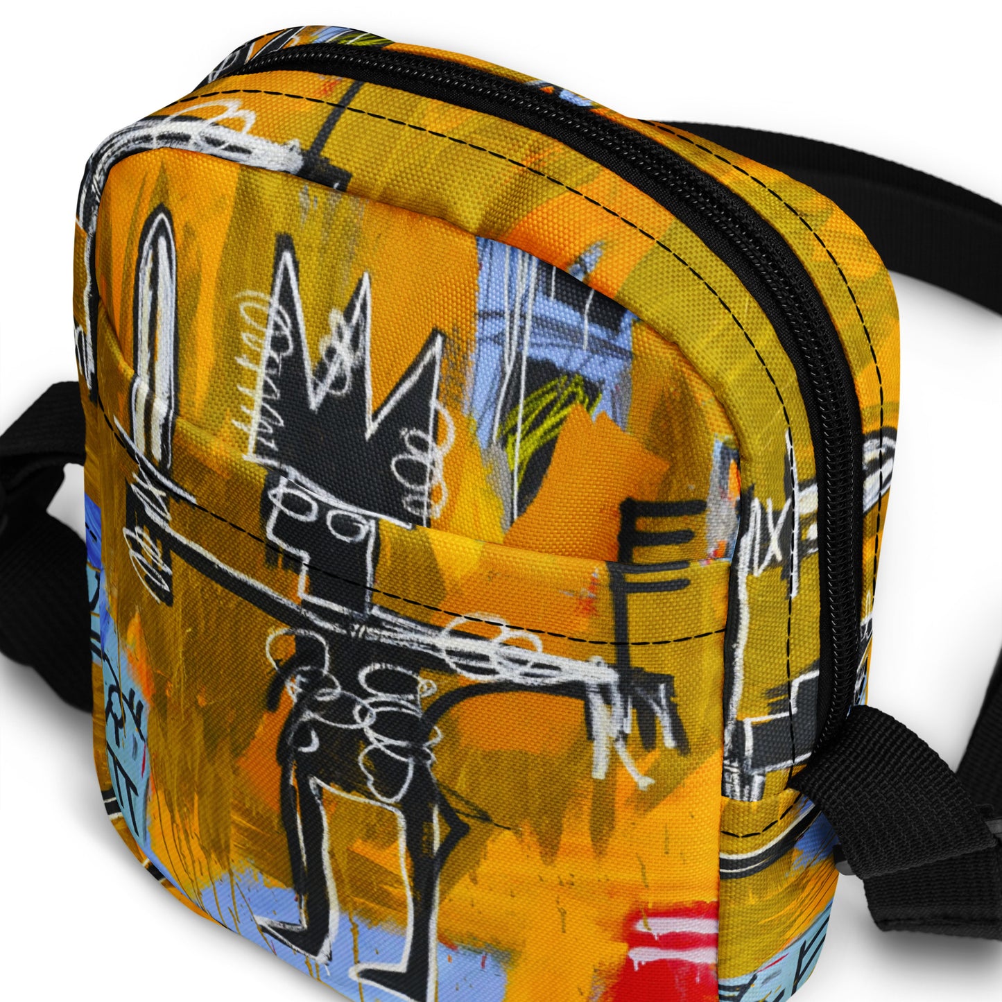 Jean-Michel Basquiat "Julius Caesar on Gold" Artwork Bag