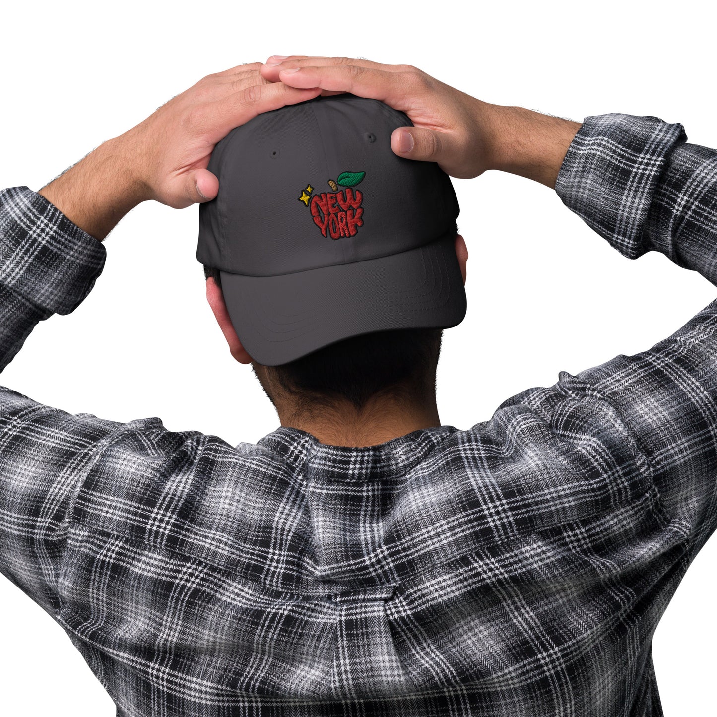 New York Apple Logo Embroidered Dad hat
