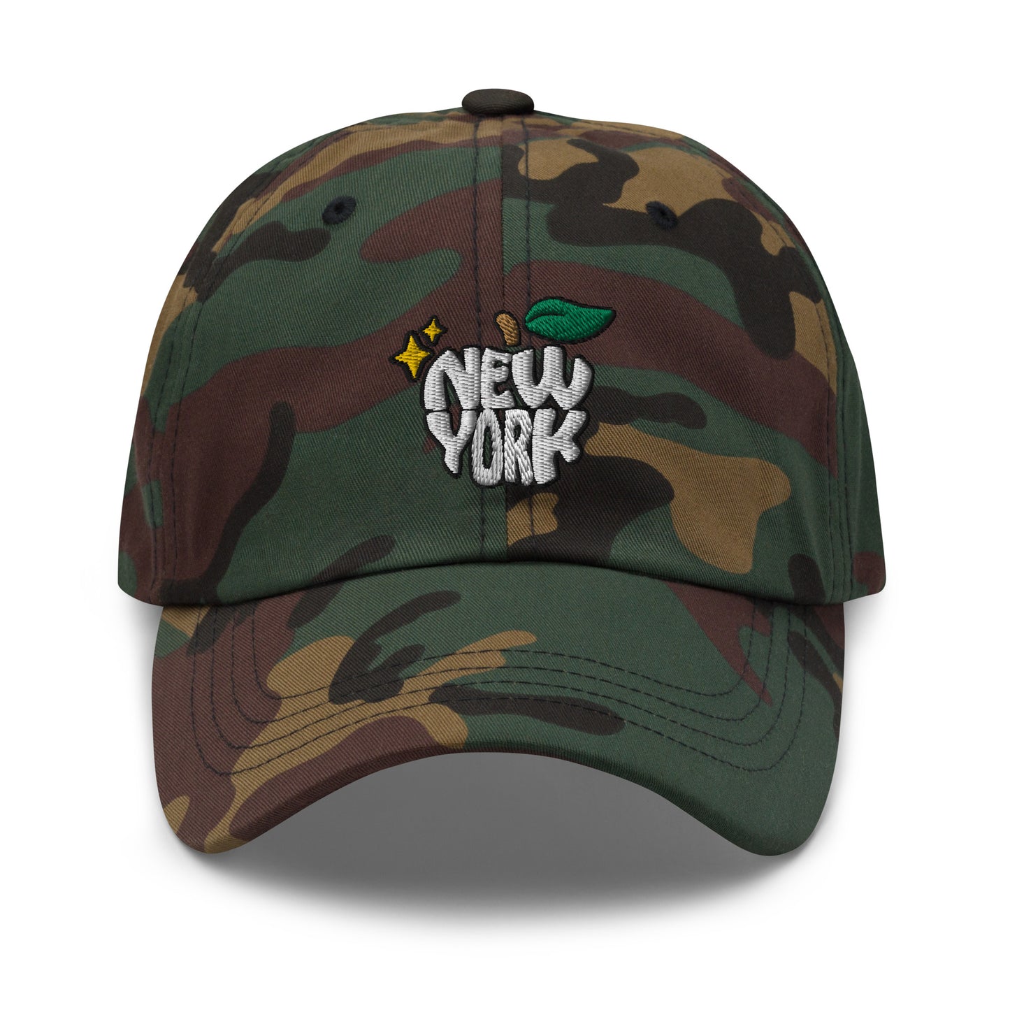 New York Apple Logo Embroidered Dad hat