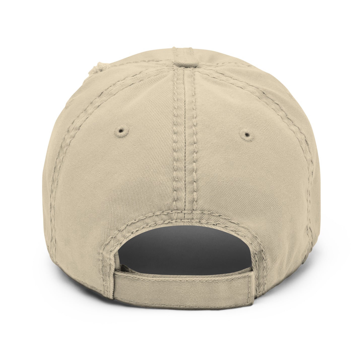 Scattered S/S '25 Logo Embroidered Distressed Dad Hat