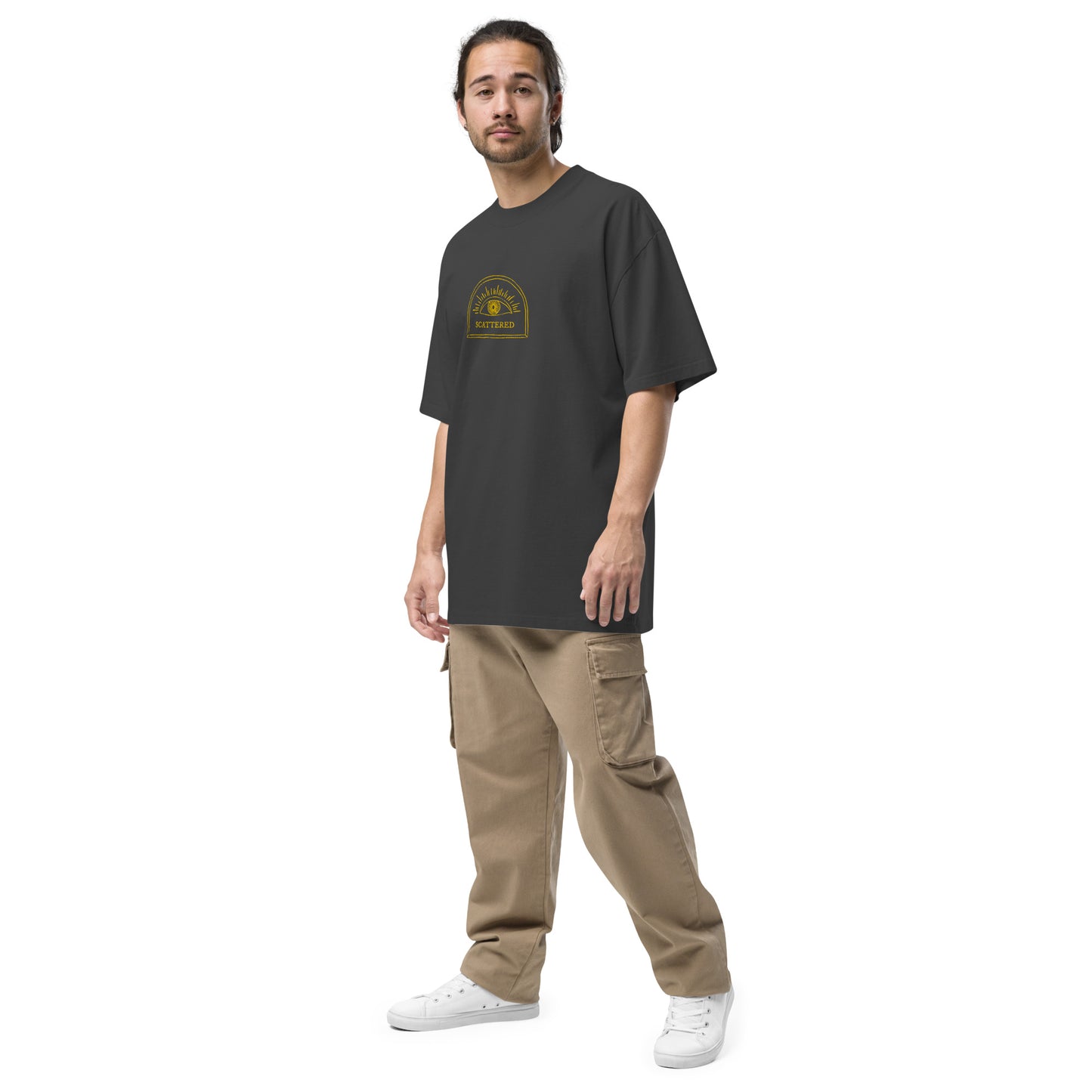 Scattered Eye Logo Faded Loose T-shirt