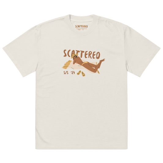 S/S '24 Beach Logo Oversized Faded T-shirt