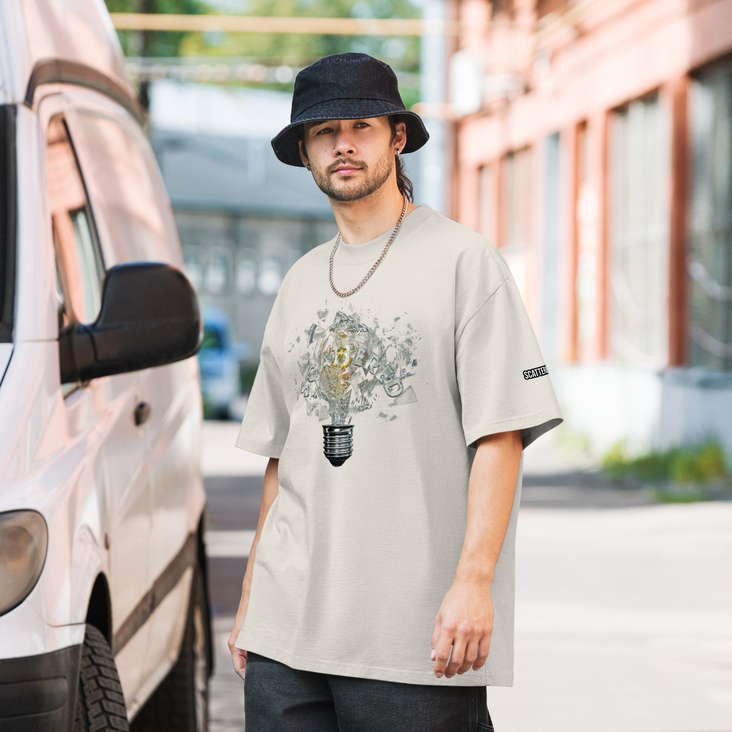 Scattered x BRAST "Bulb" faded t-shirt