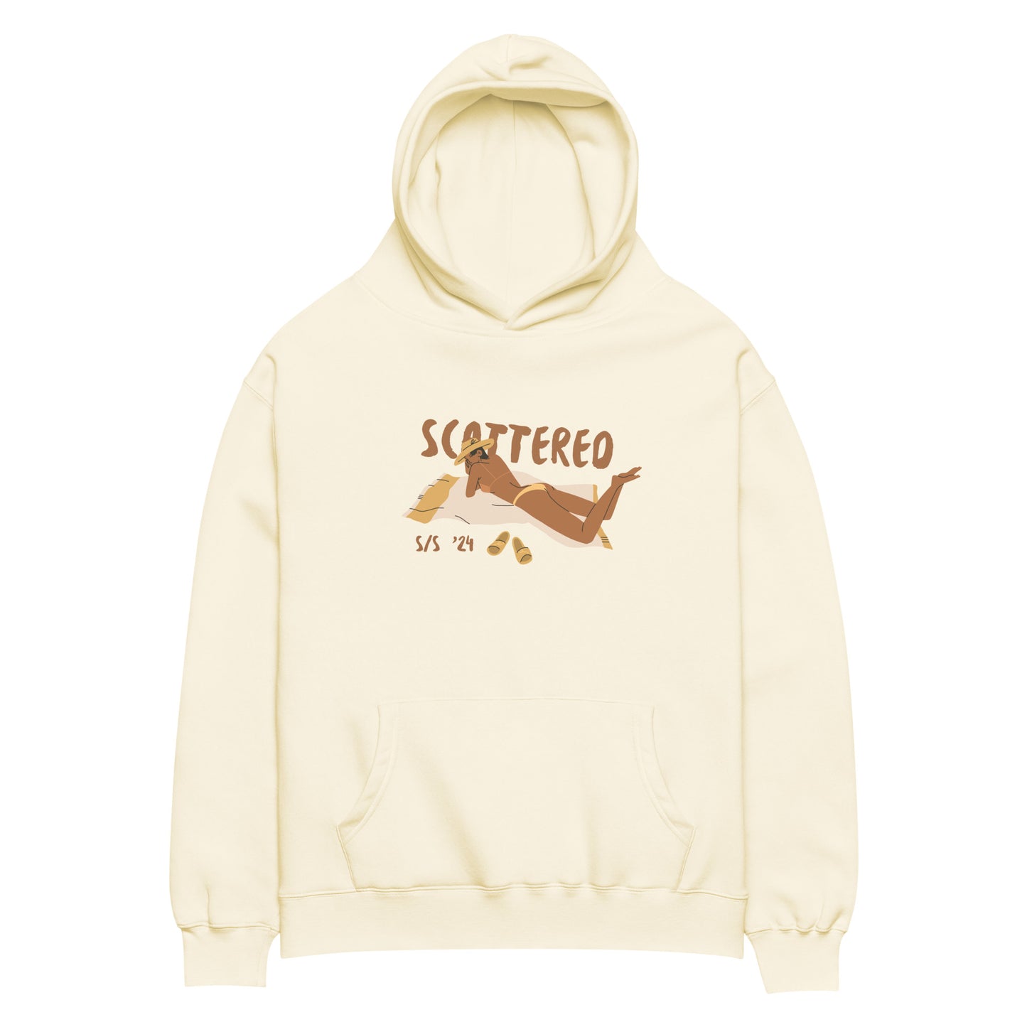 S/S '24 Beach Logo Oversized Hoodie