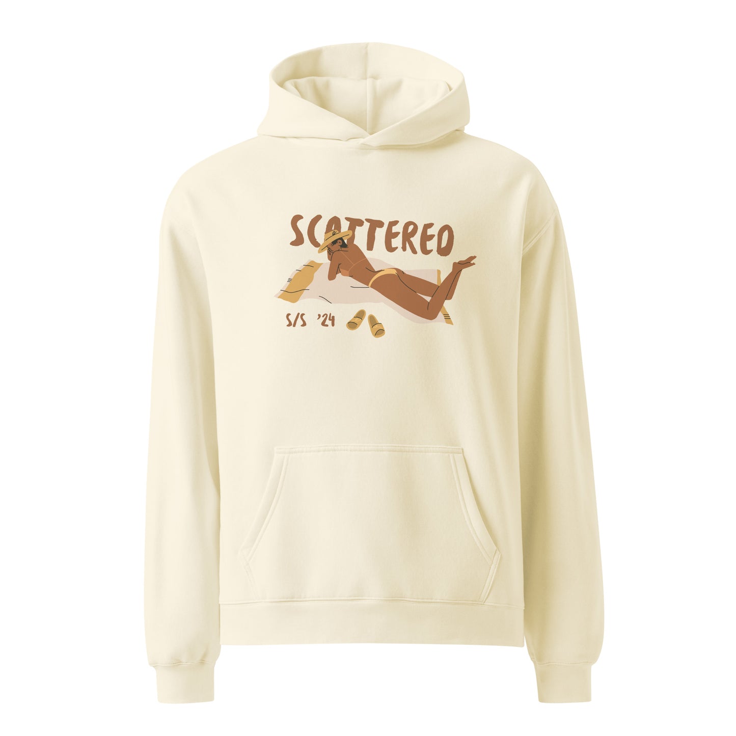 S/S '24 Beach Logo Oversized Hoodie