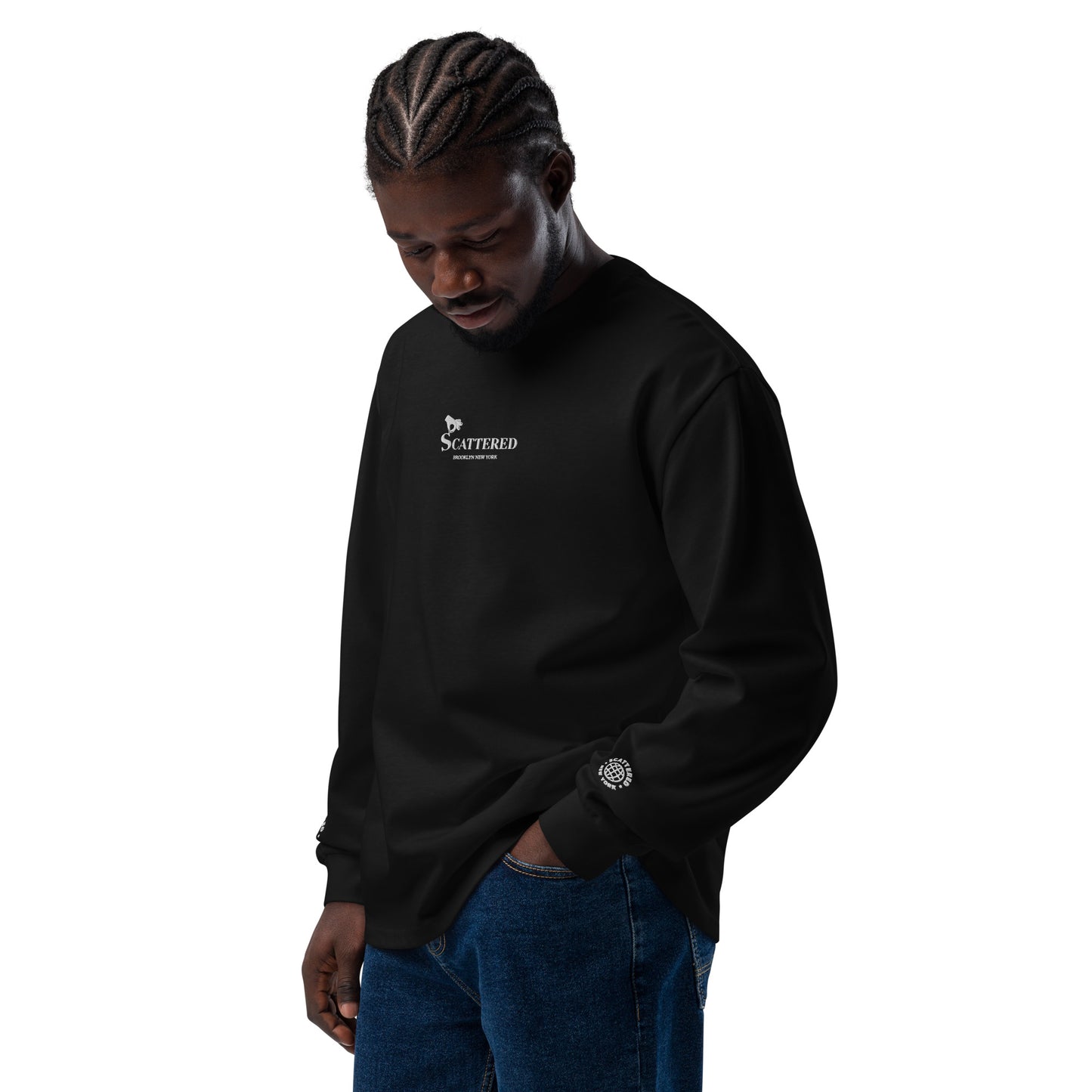 Scattered A/W 24 Logo Embroidered Long Sleeve Shirt