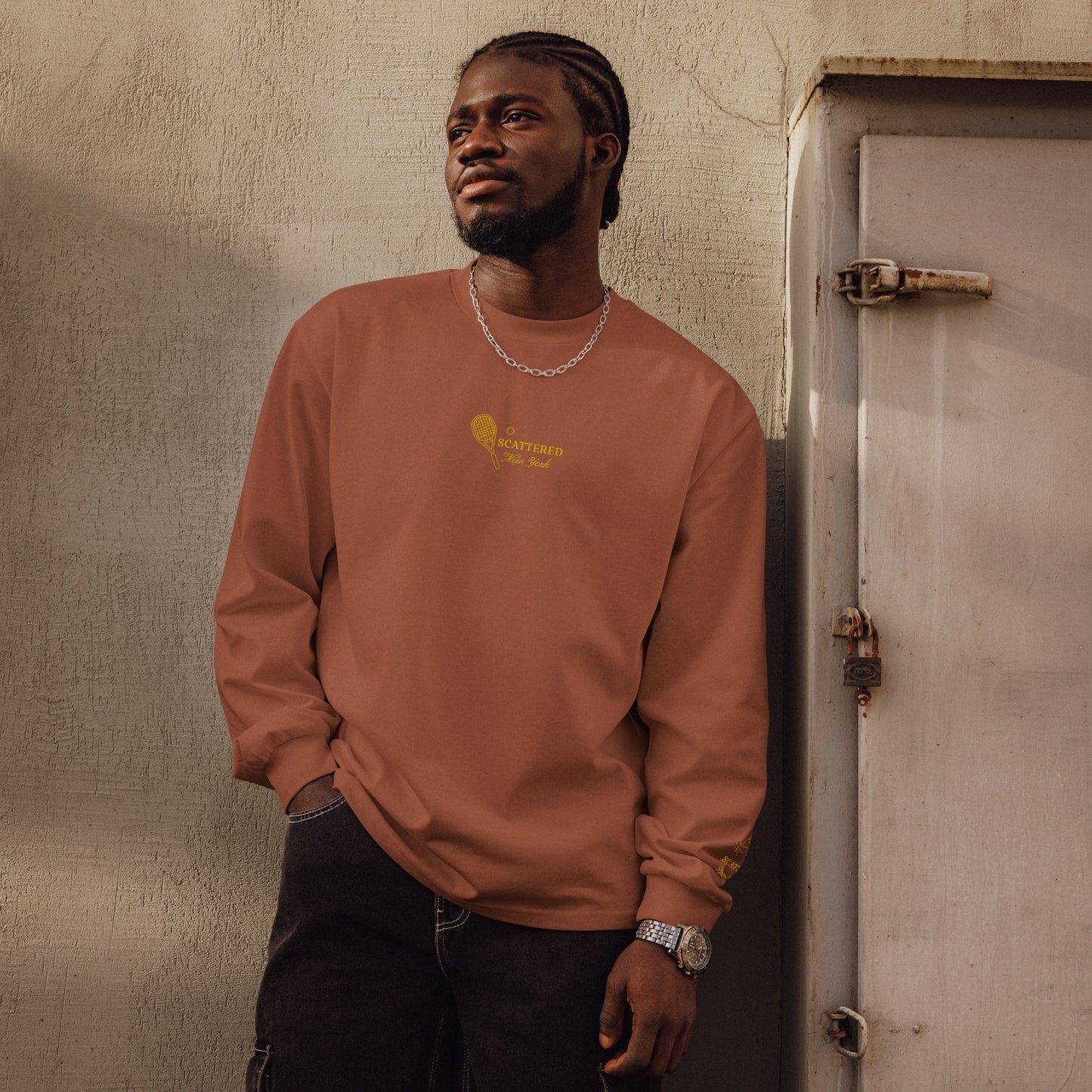 Scattered Sports Club Embroidered Long Sleeve Shirt