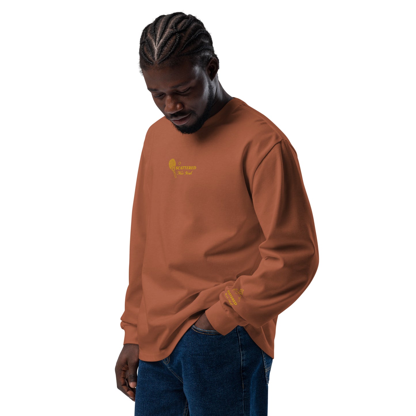 Scattered Sports Club Embroidered Long Sleeve Shirt