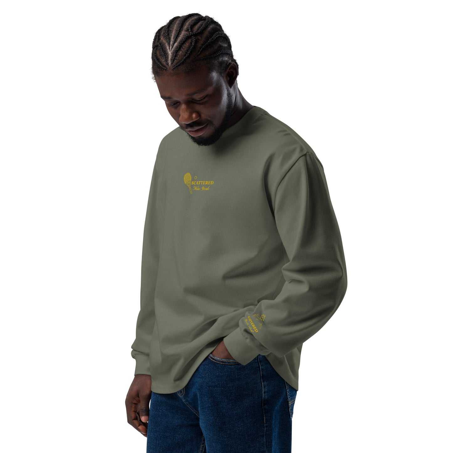 Scattered Sports Club Embroidered Long Sleeve Shirt