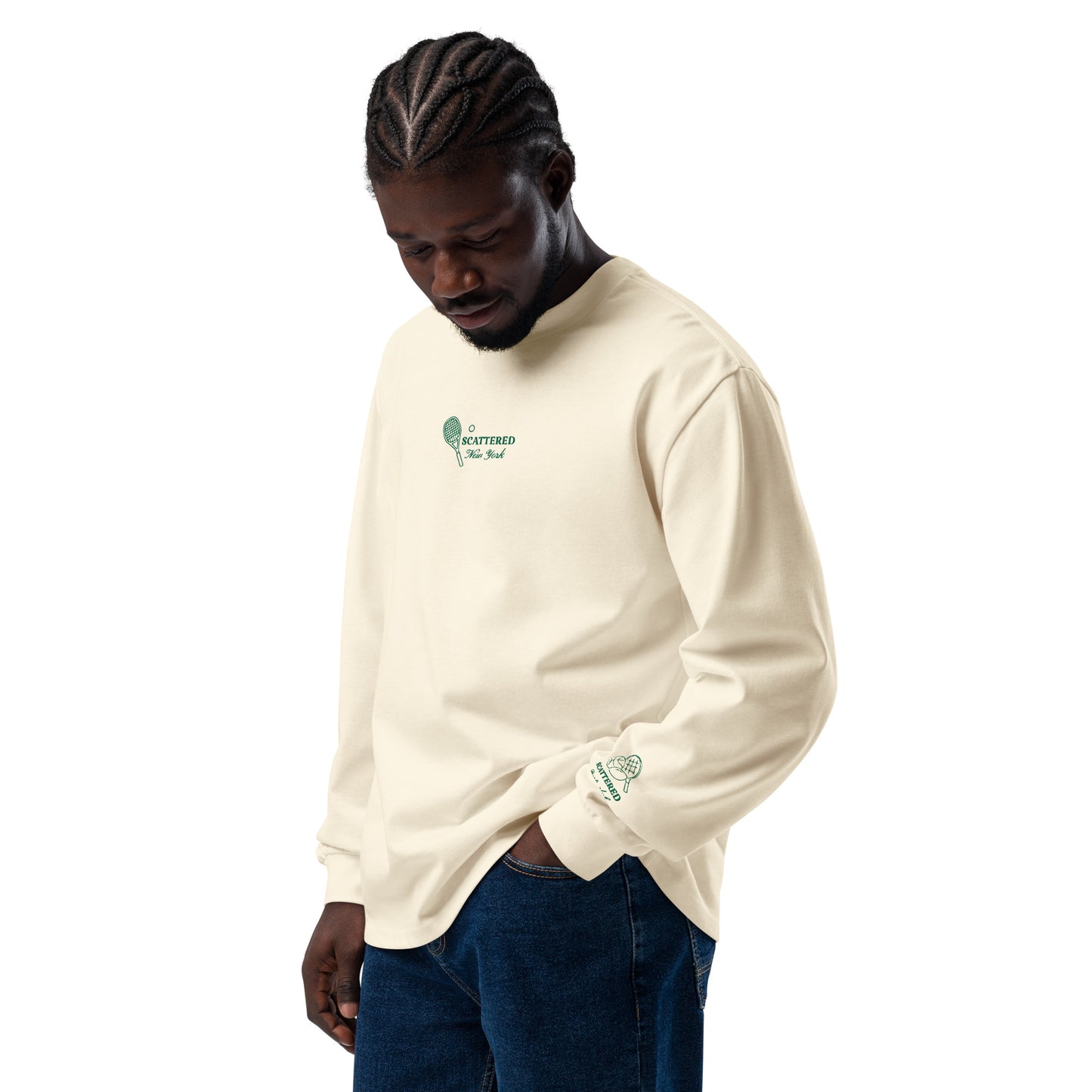 Scattered Sports Club Embroidered Long Sleeve Shirt