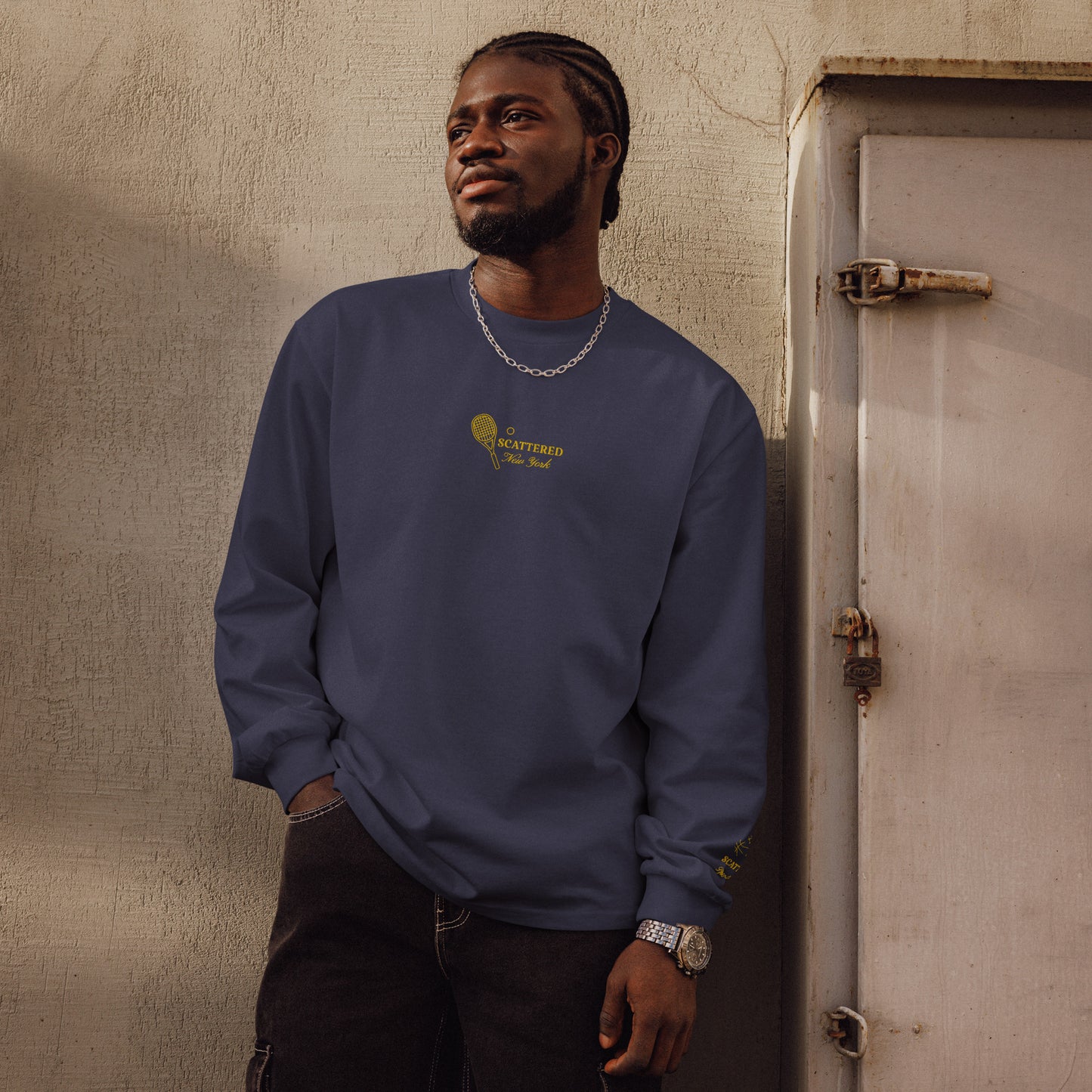 Scattered Sports Club Embroidered Long Sleeve Shirt