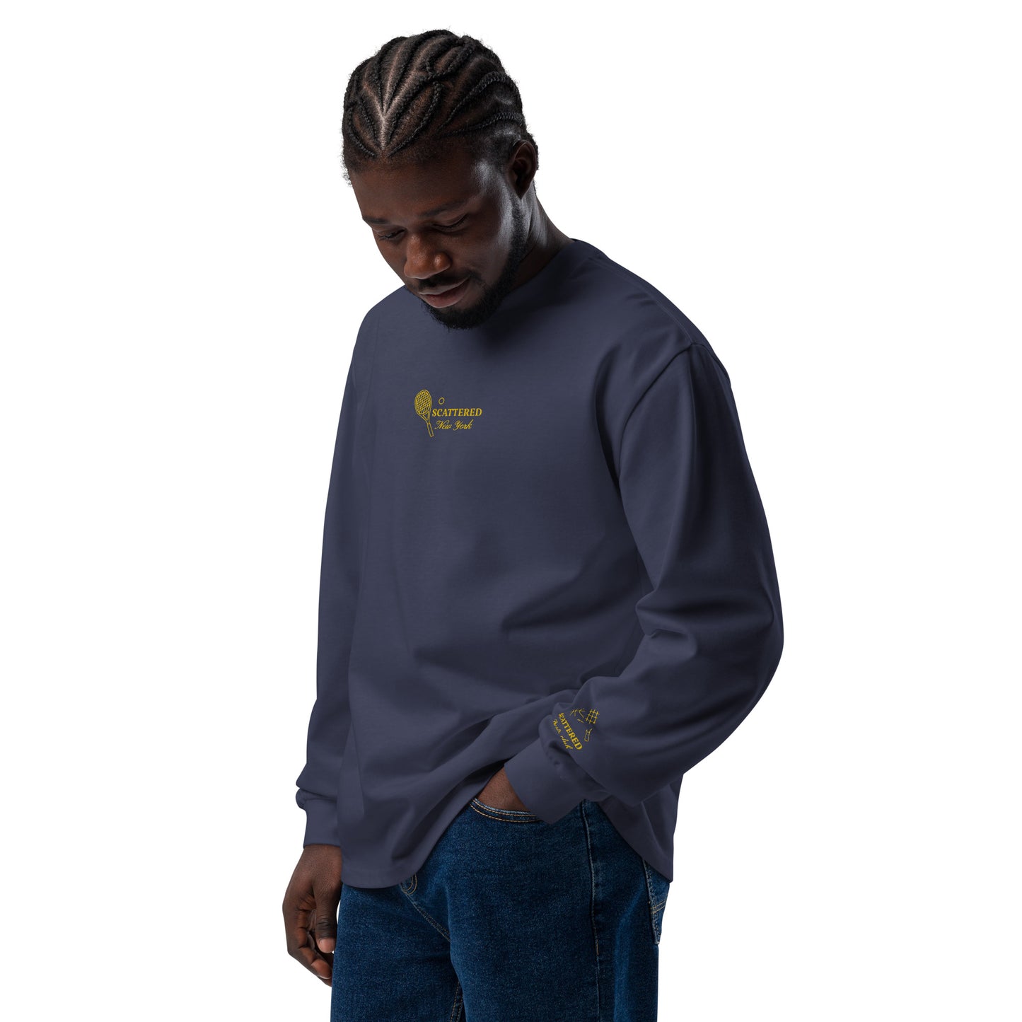 Scattered Sports Club Embroidered Long Sleeve Shirt