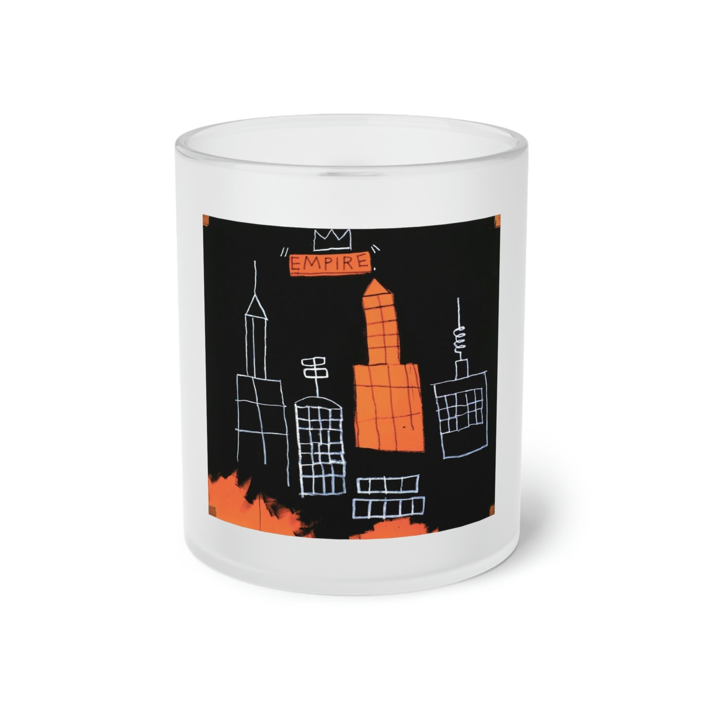 Jean-Michel Basquiat "Mecca" Frosted Glass Mug