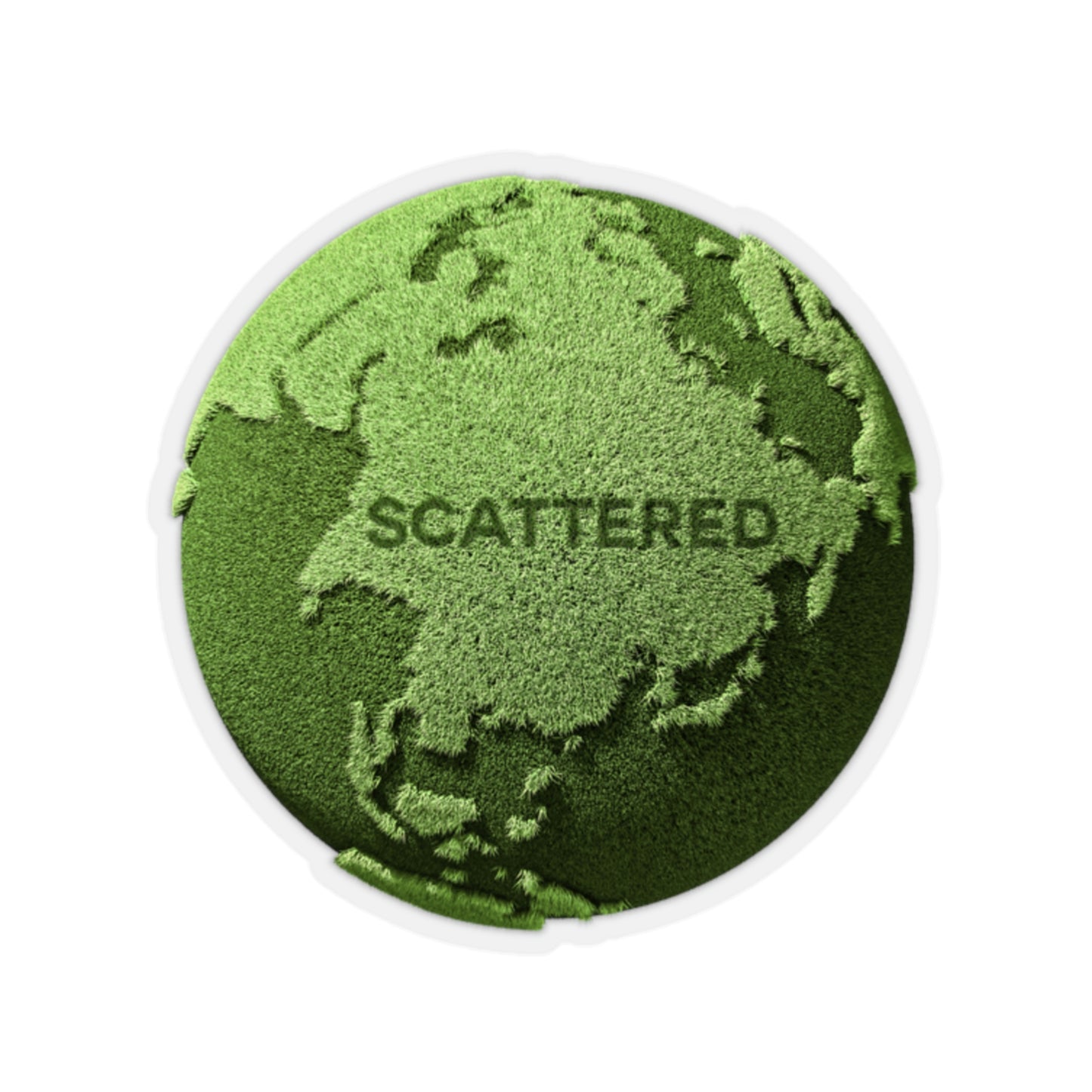 Scattered x BRAST Globe Logo Sticker