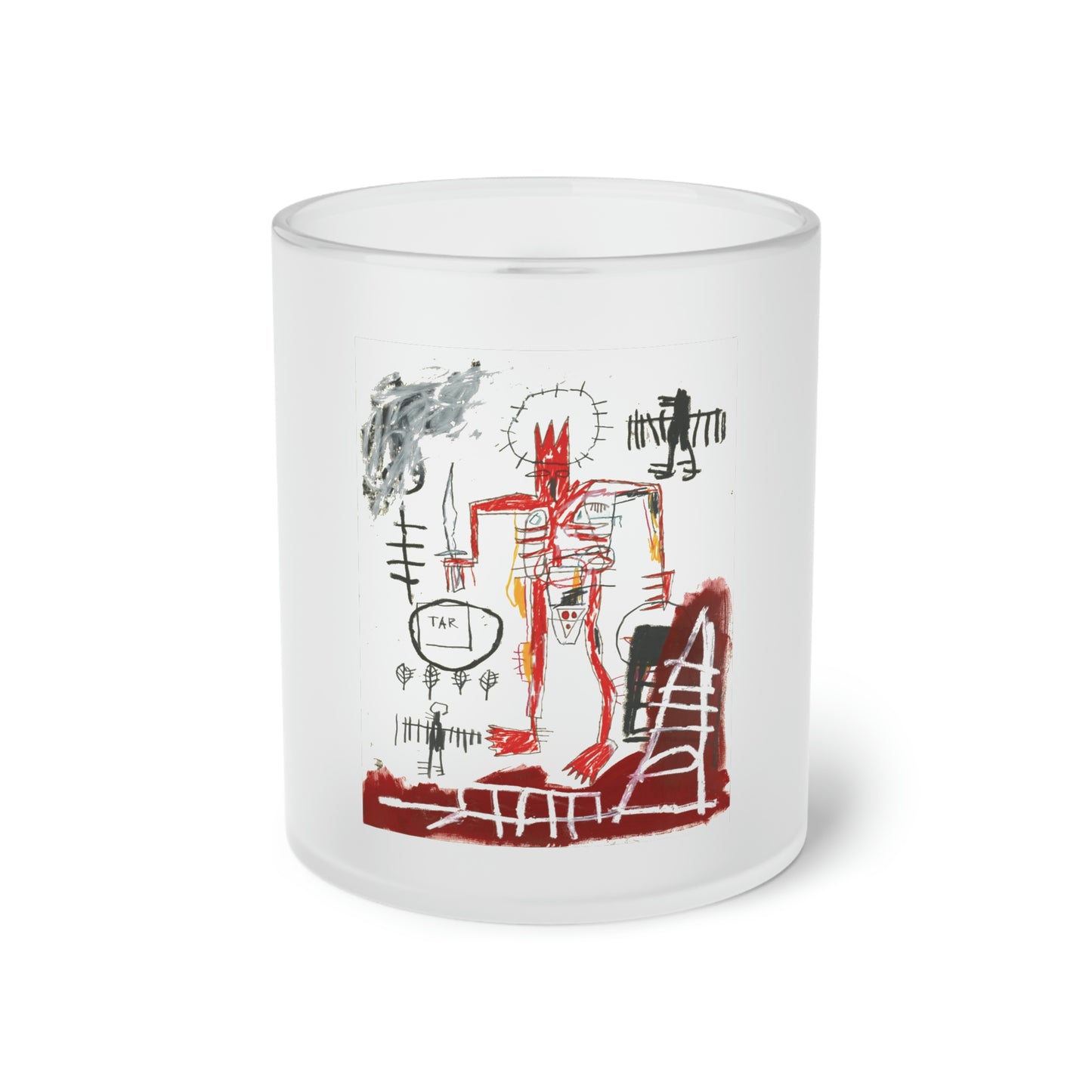 Jean-Michel Basquiat "Untitled" Frosted Glass Mug