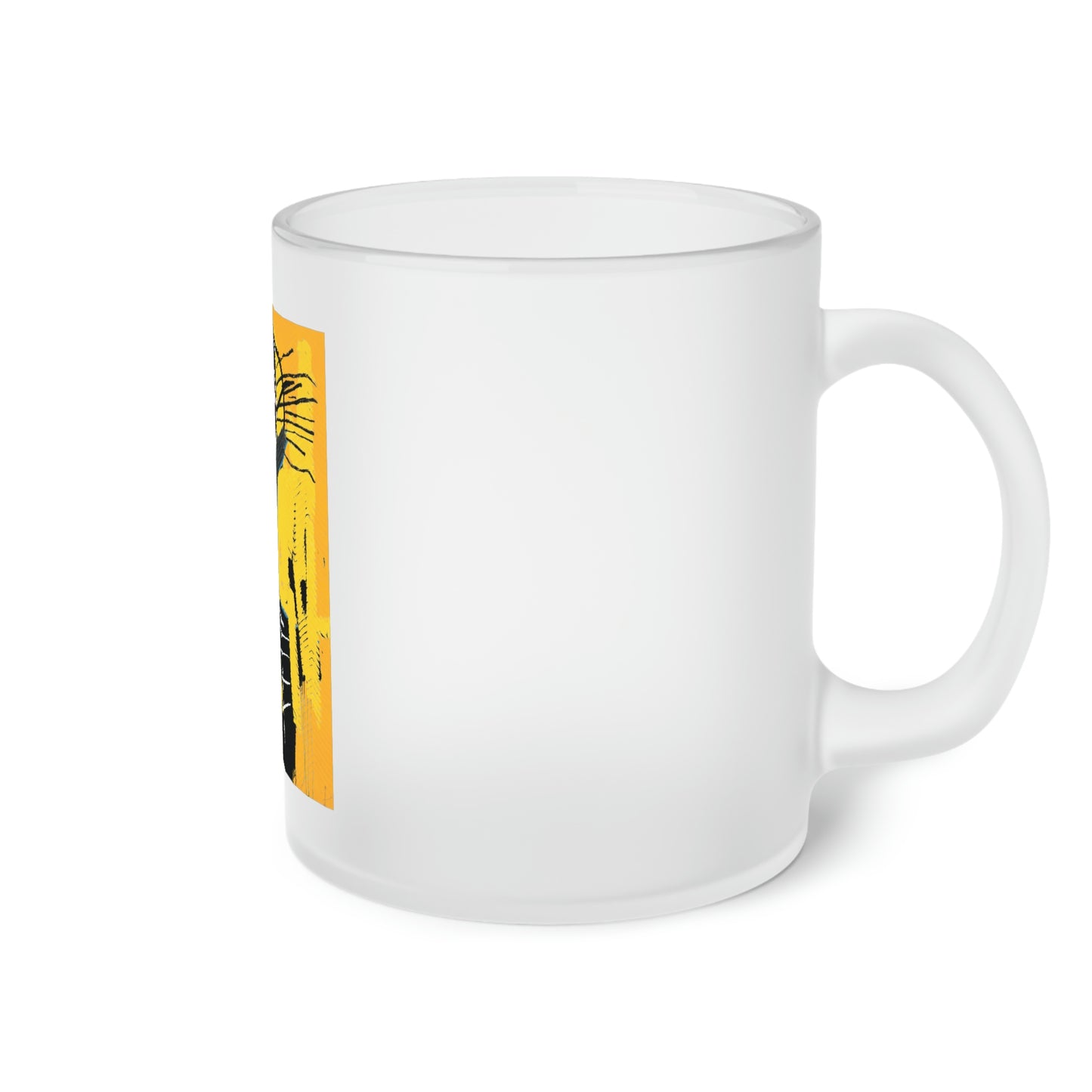 Jean-Michel Basquiat "Cabeza" Frosted Glass Mug