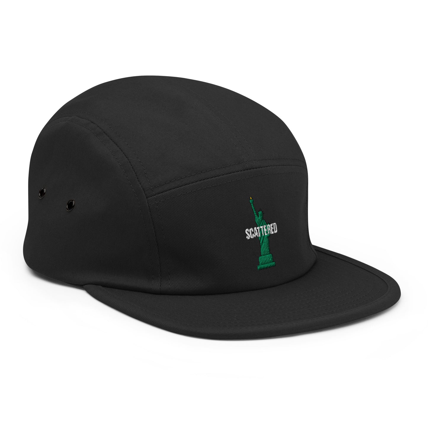 Statue of Liberty Logo Embroidered Five Panel Cap