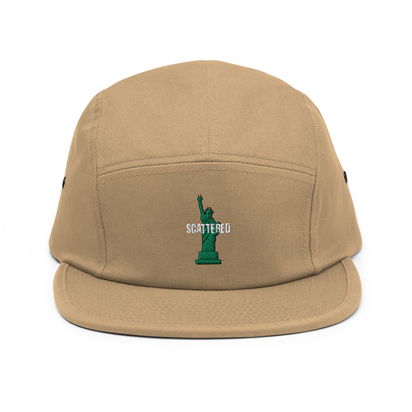 Statue of Liberty Logo Embroidered Five Panel Cap