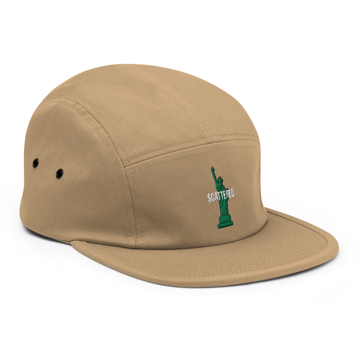 Statue of Liberty Logo Embroidered Five Panel Cap