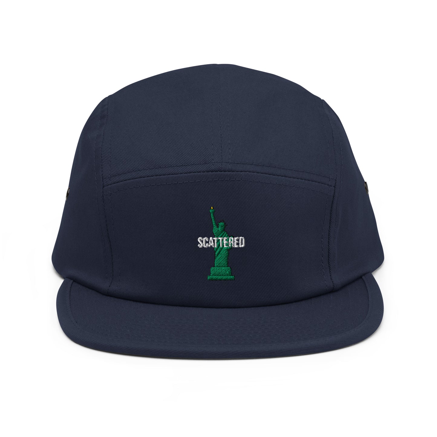 Statue of Liberty Logo Embroidered Five Panel Cap