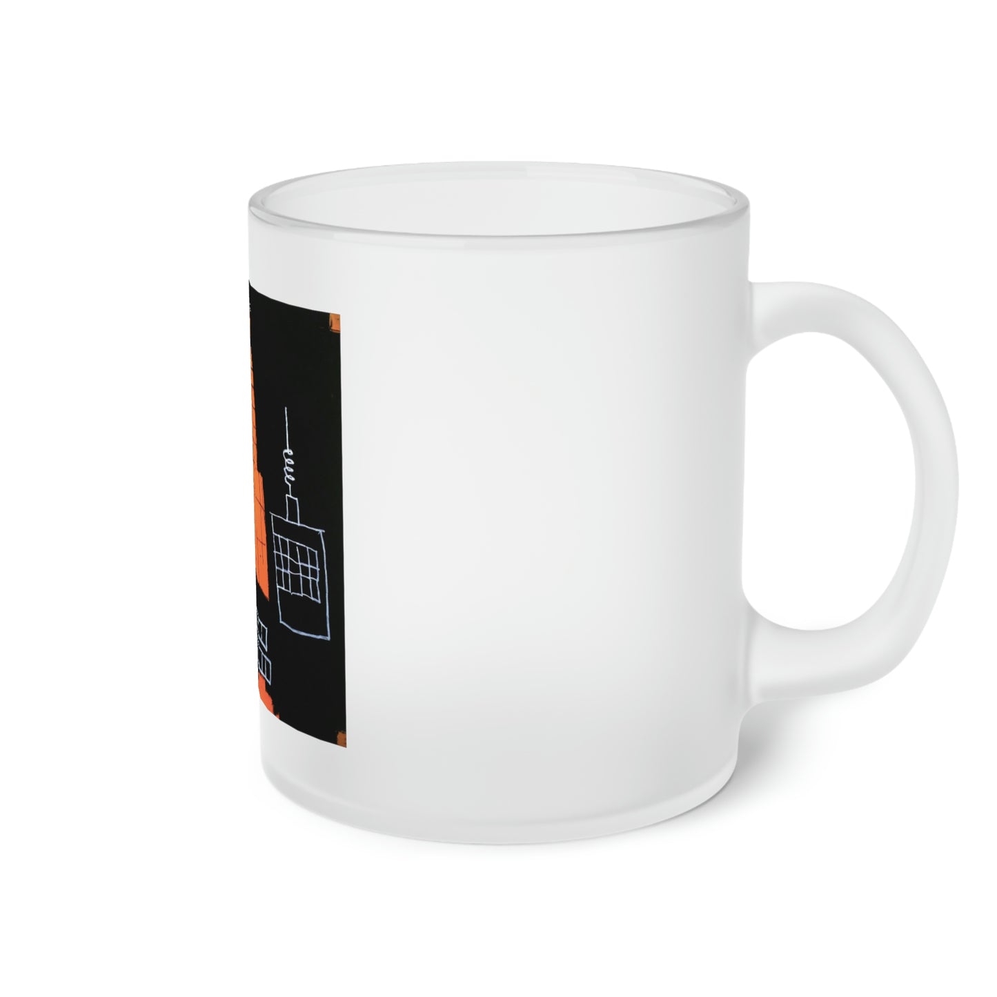 Jean-Michel Basquiat "Mecca" Frosted Glass Mug