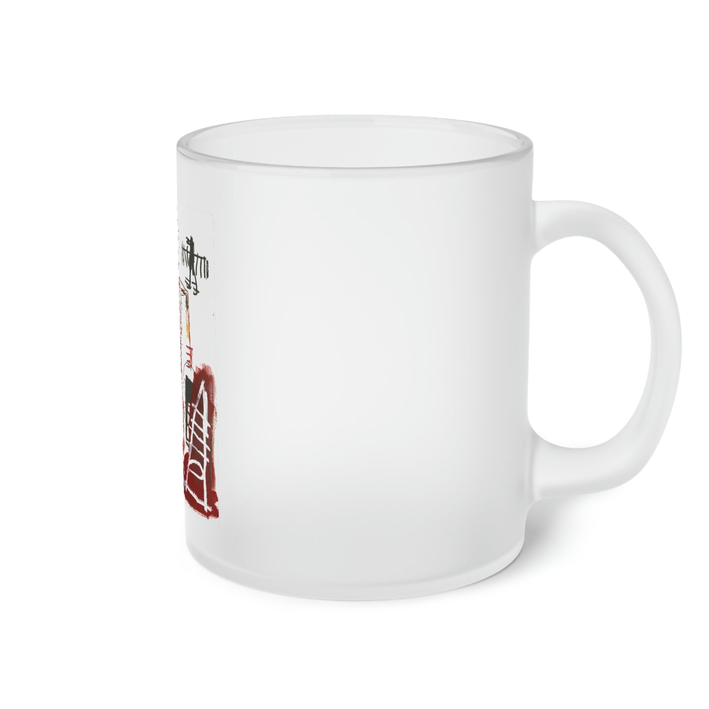 Jean-Michel Basquiat "Untitled" Frosted Glass Mug