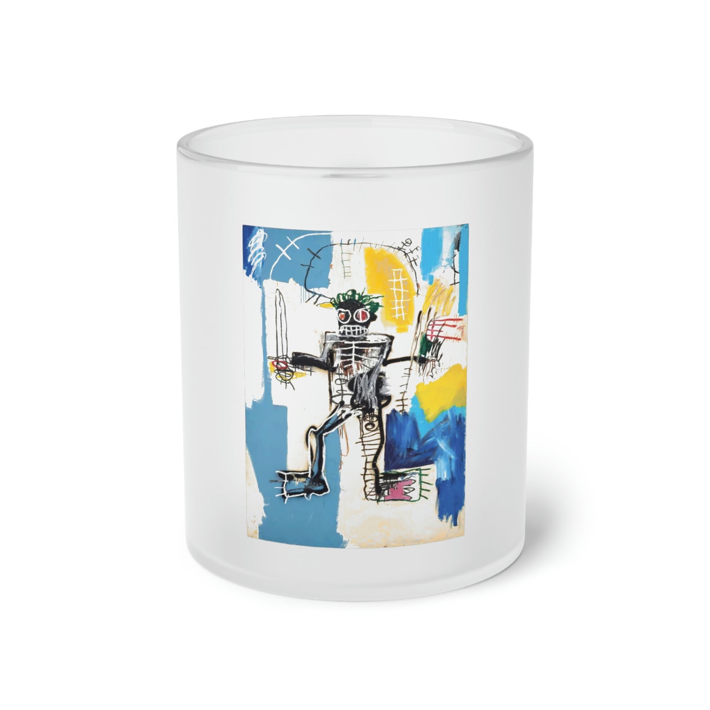 Jean-Michel Basquiat "Warrior" Frosted Glass Mug
