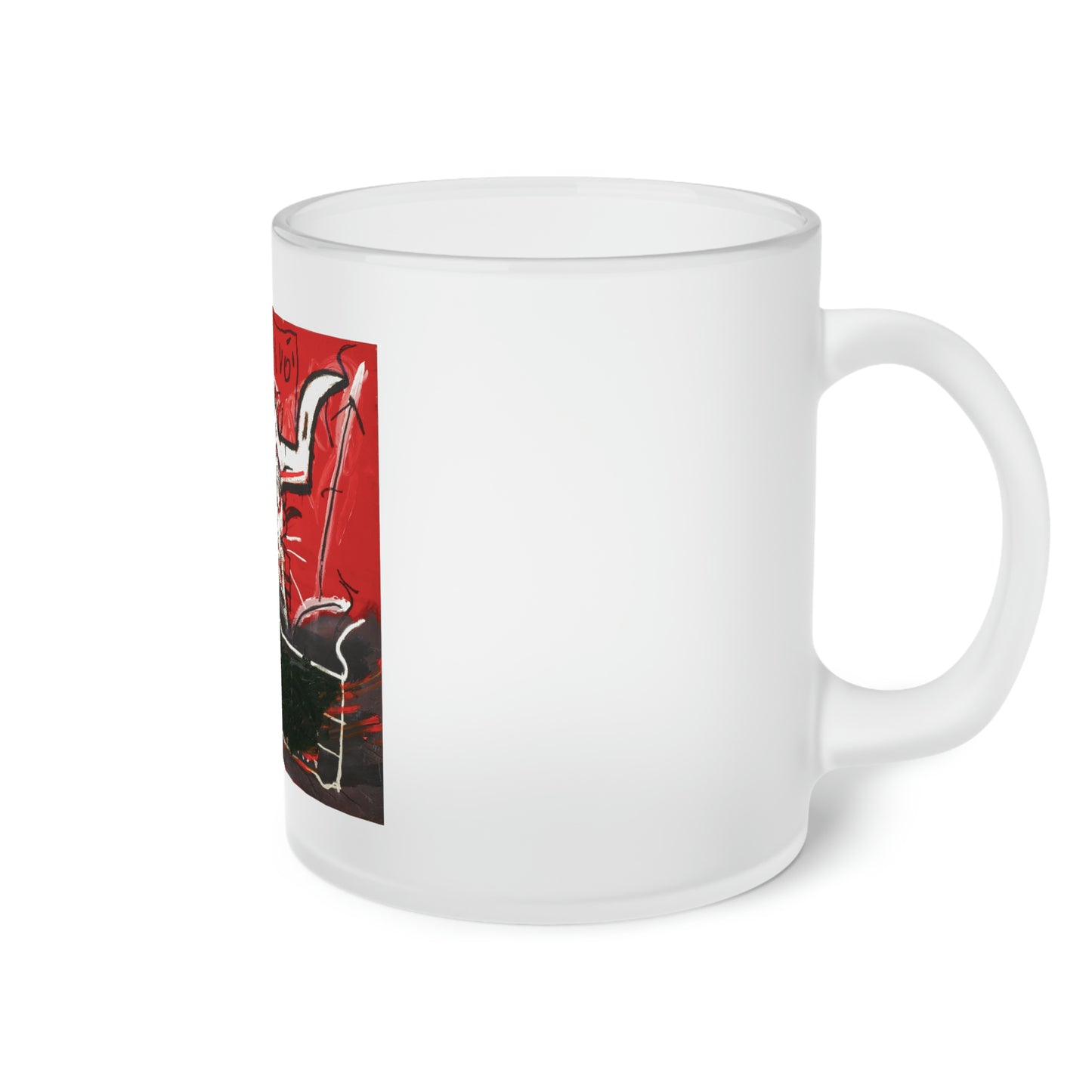 Jean-Michel Basquiat "Cabra" Frosted Glass Mug