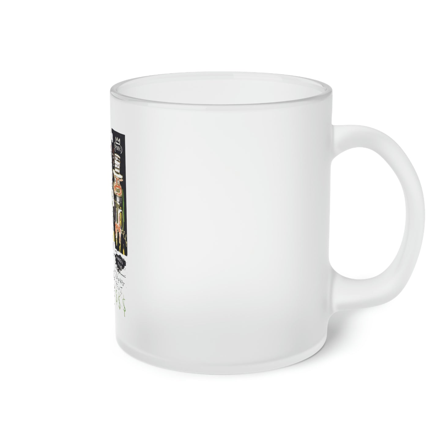 Jean-Michel Basquiat "Quality Meats for the Public" Frosted Glass Mug