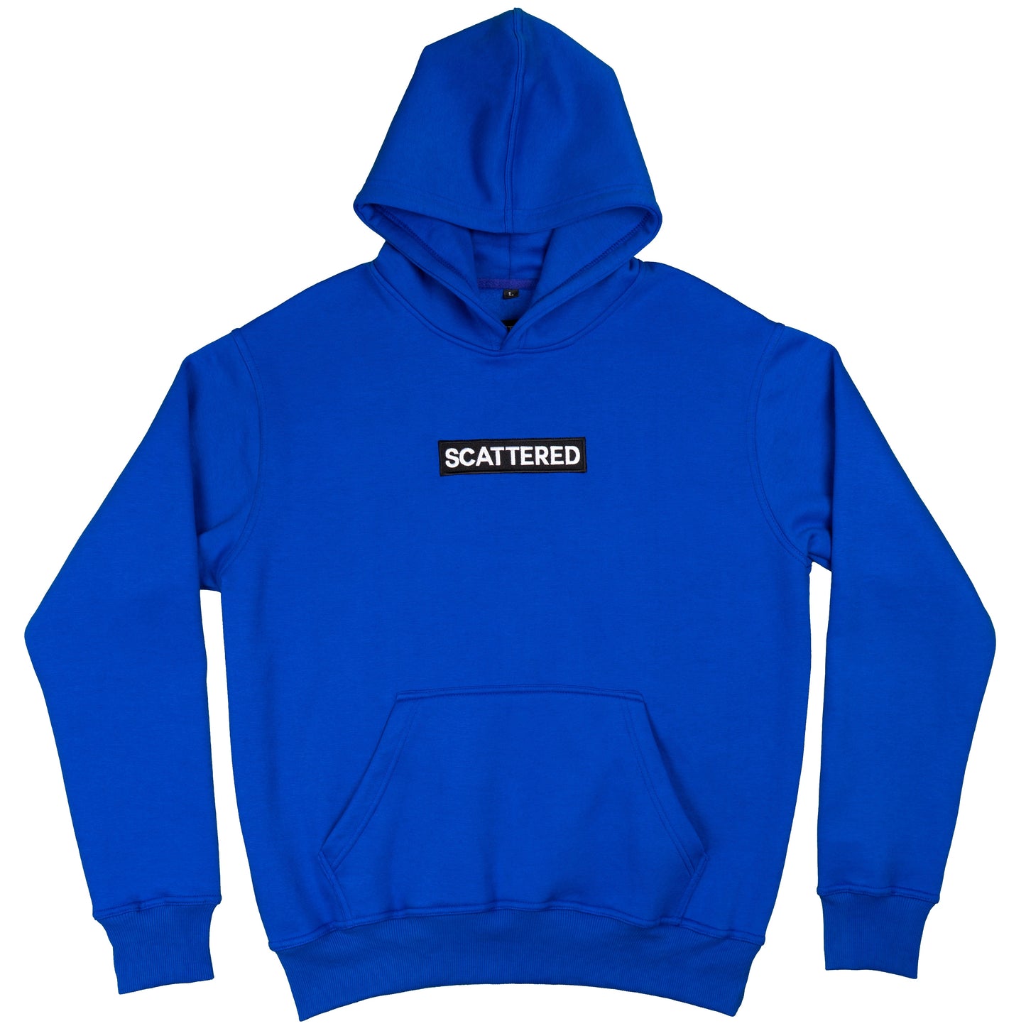 Nipsey Hussle Blue Embroidered Box Logo Hoodie Sweatshirt | Scattered Streetwear Clothing Brand