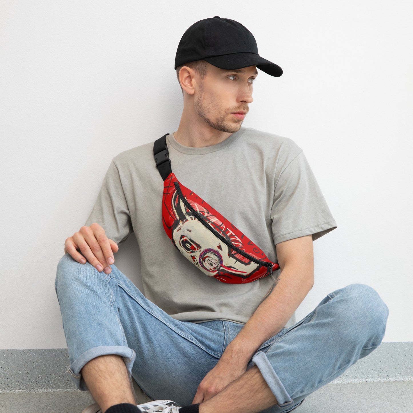 Jean-Michel Basquiat "Cabera" Artwork Fanny Pack