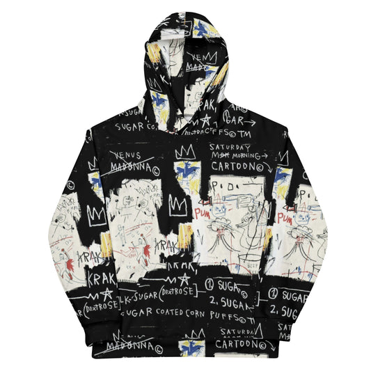 Jean-Michel Basquiat "A Panel of Experts" Artwork Printed Premium Streetwear Sweatshirt Hoodie Harajuku Graffiti