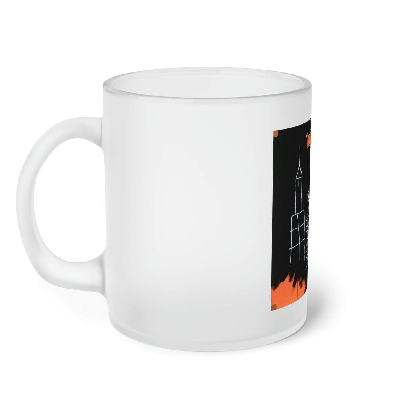 Jean-Michel Basquiat "Mecca" Frosted Glass Mug
