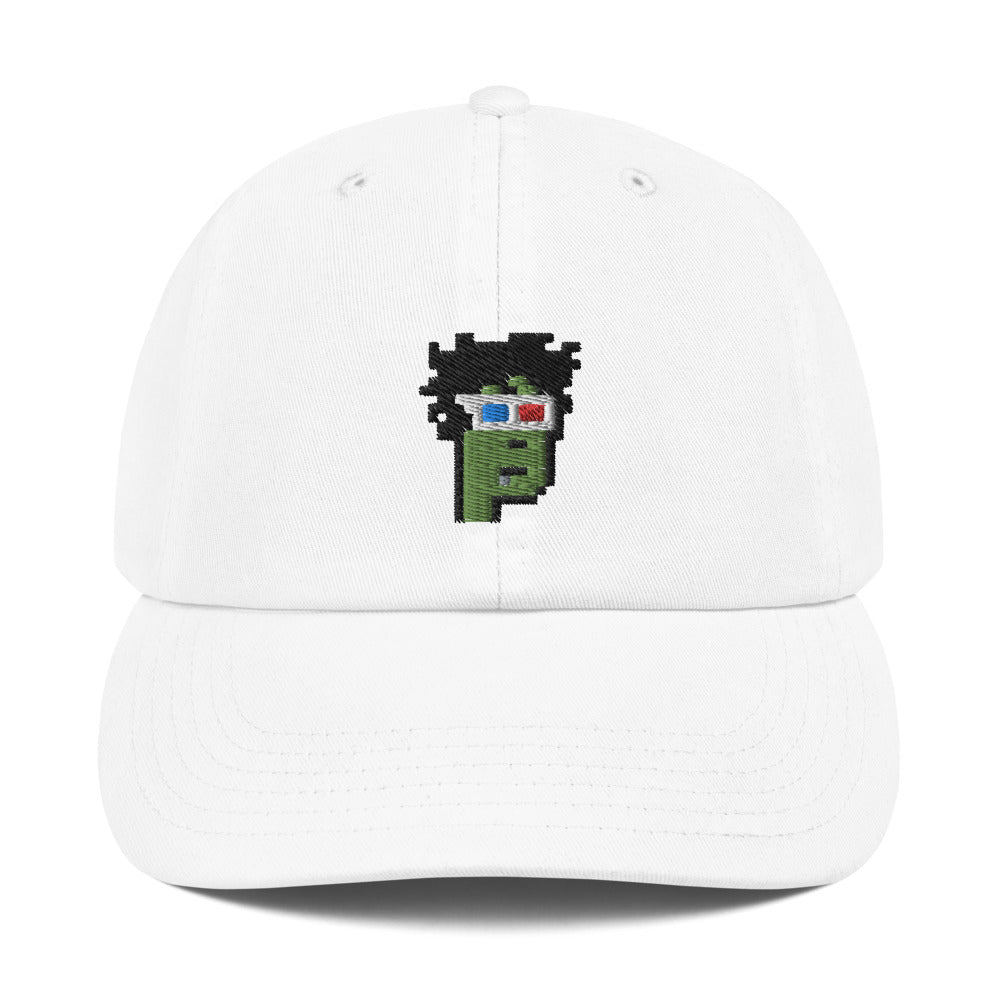 Crypto Punks Zombie NFT #8857 Embroidered Champion Dad Cap