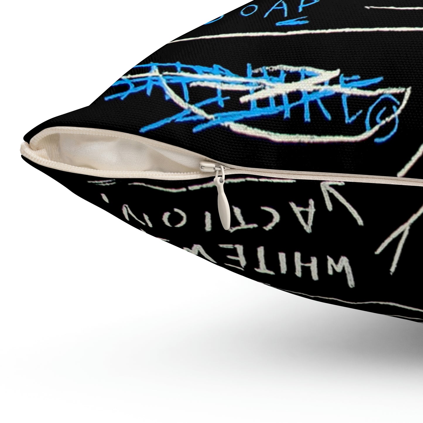 Jean-Michel Basquiat "Rinso" Artwork Square Throw Pillow