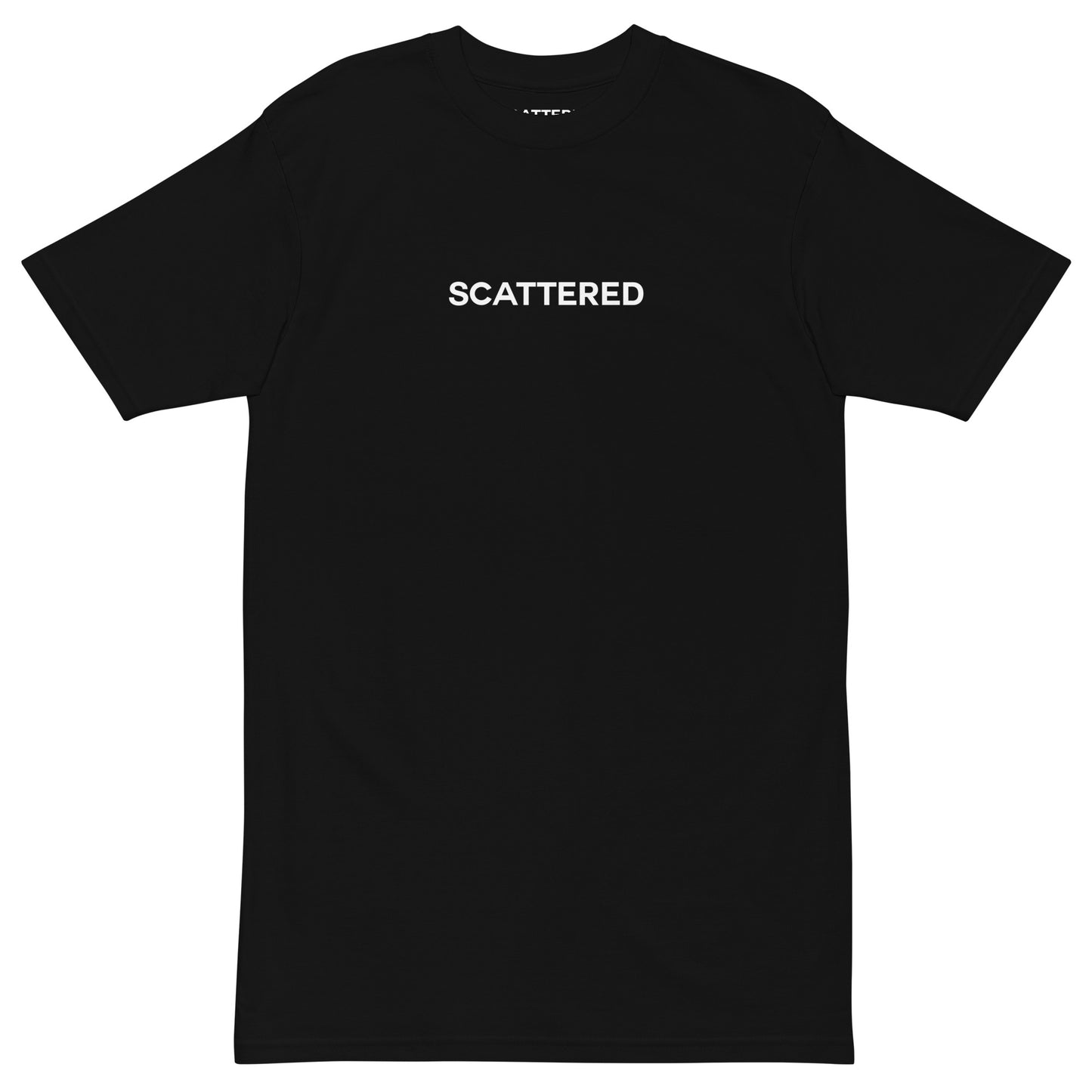 Scattered Logo Premium Printed Crewneck T-Shirt