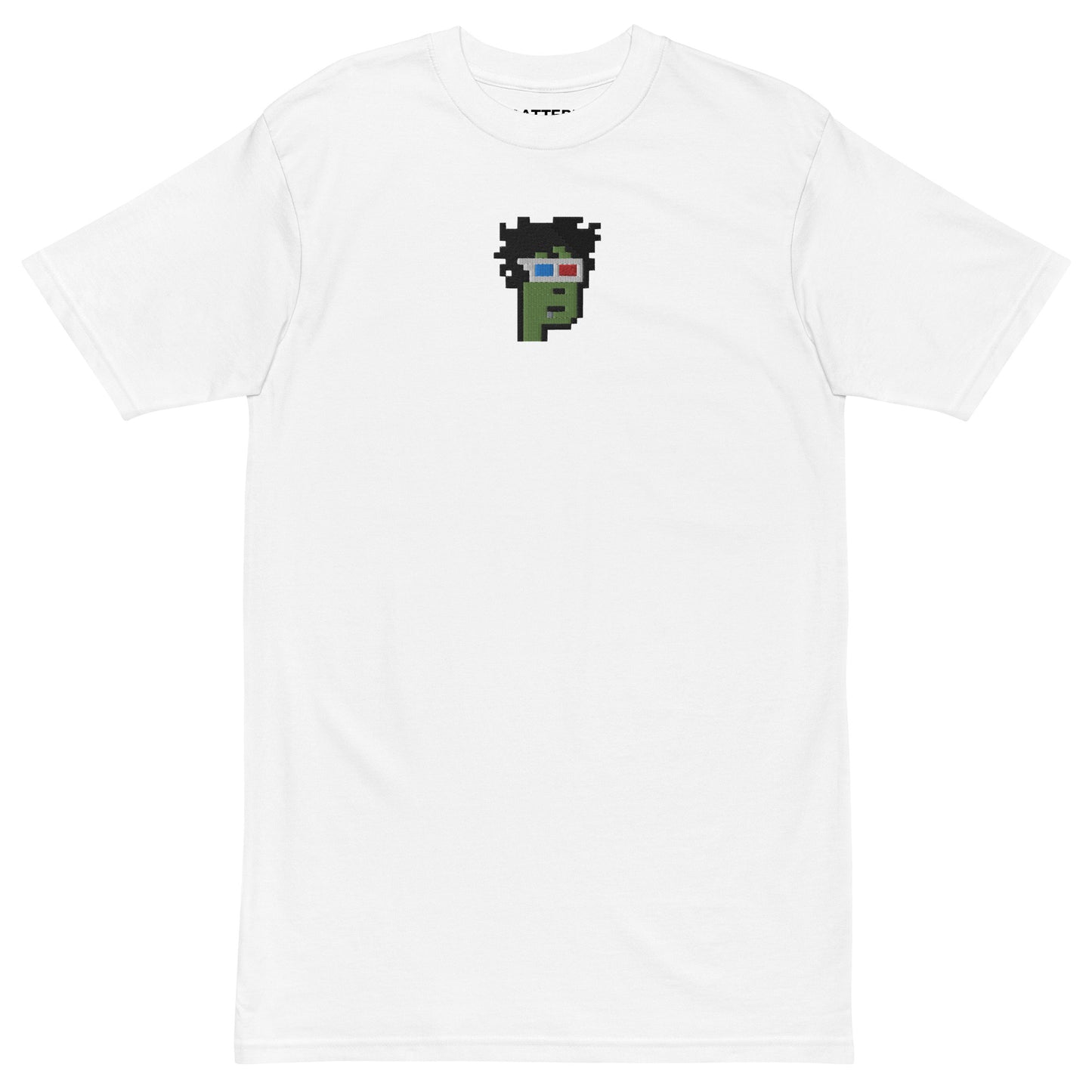 Crypto Punks Zombie NFT #8857 Embroidered T-shirt