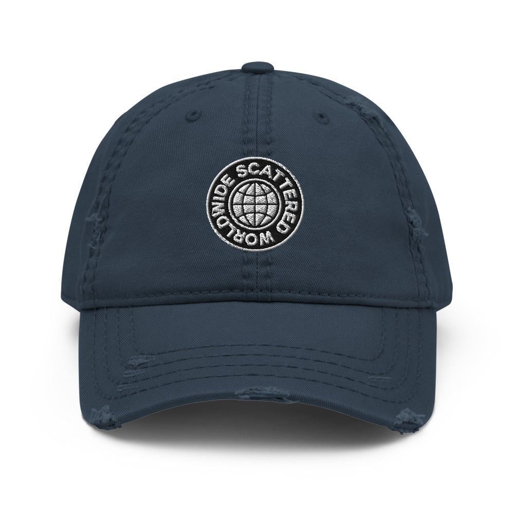 Distressed Worldwide Dad Hat